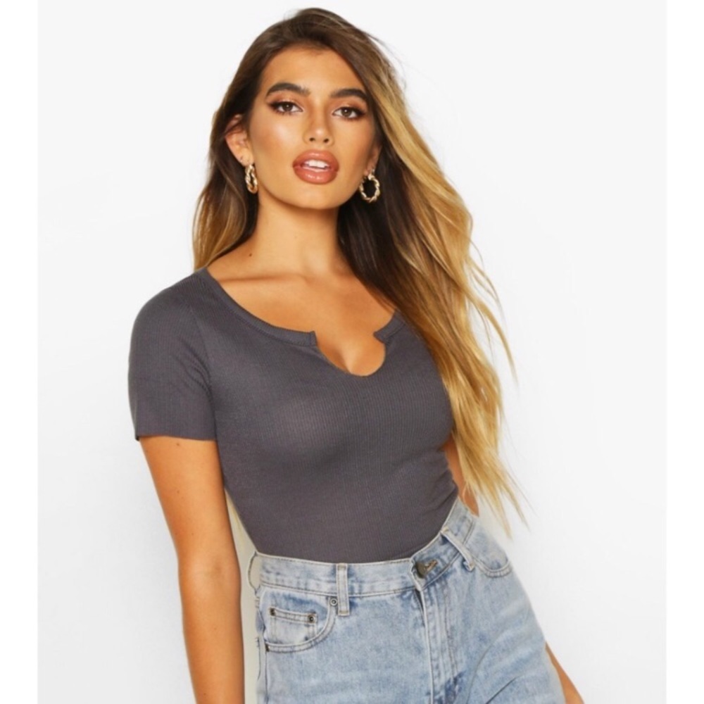 💜Basic notch top💜